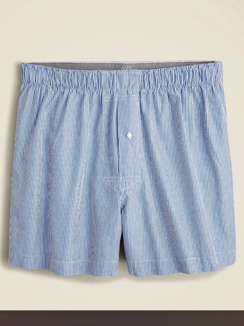NWT J.Crew Men’s Cotton Blue striped Boxers SZ XL